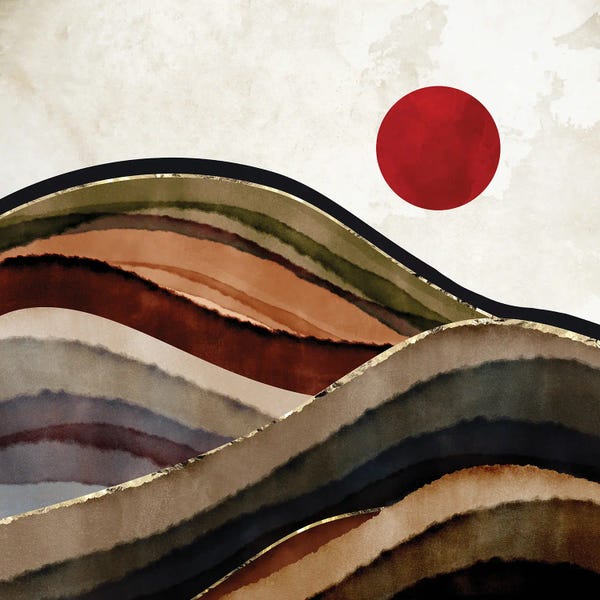 Hillsides: Fall Abstract by SpaceFrog Designs
