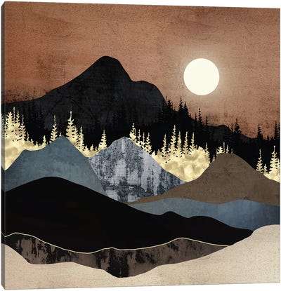 Autumn Mountains Canvas Art Print - SpaceFrog Designs