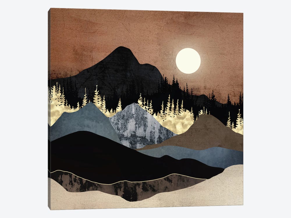 Autumn Mountains by SpaceFrog Designs 1-piece Canvas Print