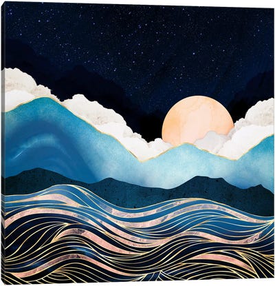 Star Sea Canvas Art Print - SpaceFrog Designs