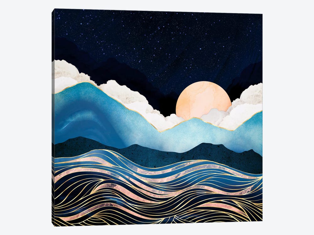 Star Sea by SpaceFrog Designs 1-piece Canvas Print