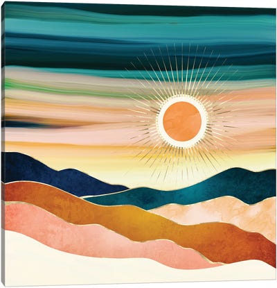 Jewel Dusk Canvas Art Print - Sun Art