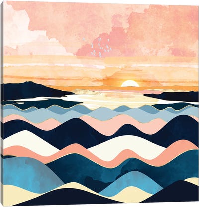 Autumn Ocean Canvas Art Print - SpaceFrog Designs