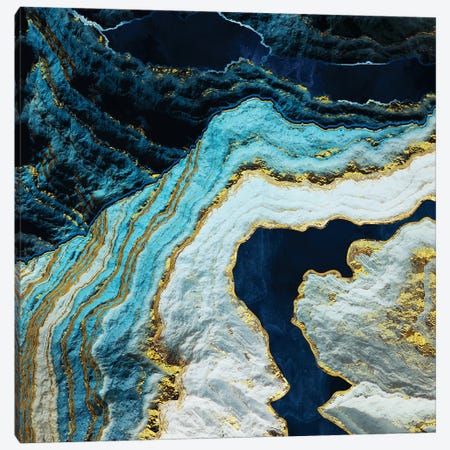Aerial Ocean Abstract Canvas Print #SFD338} by SpaceFrog Designs Art Print