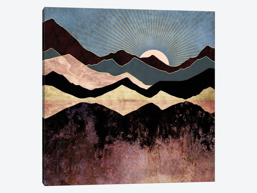 Crimson Peaks by SpaceFrog Designs 1-piece Canvas Print