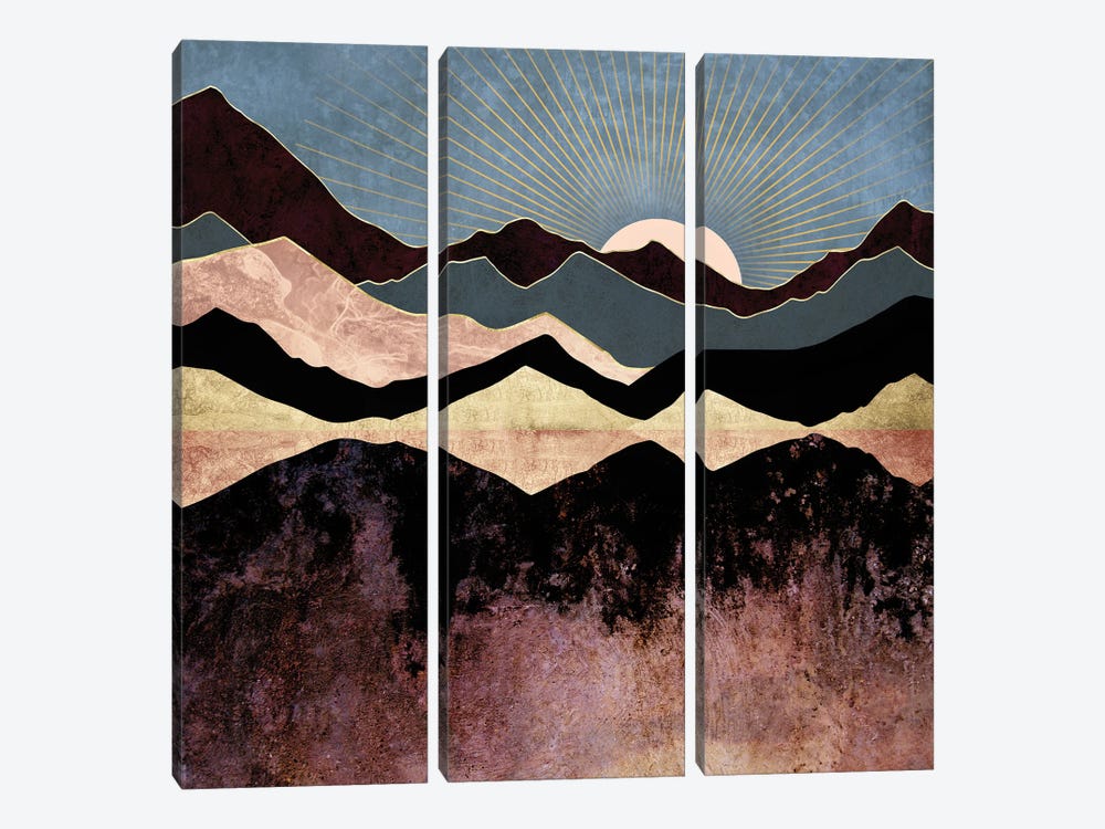 Crimson Peaks by SpaceFrog Designs 3-piece Art Print