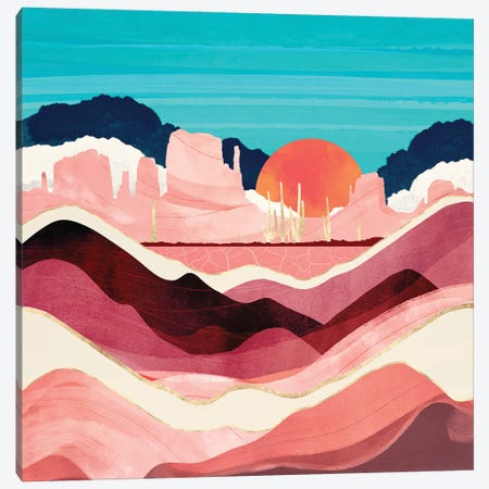 Sunset Desert Canvas Print #SFD347} by SpaceFrog Designs Art Print