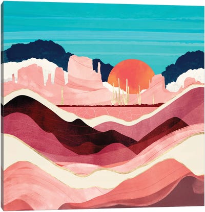 Sunset Desert Canvas Art Print - SpaceFrog Designs
