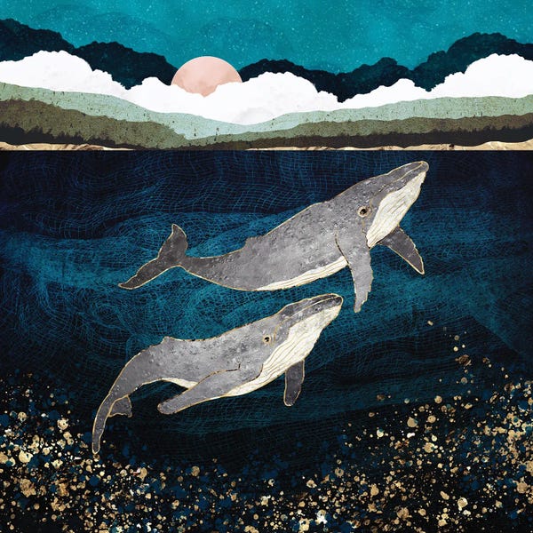 Humpback Whales: Bond VI by SpaceFrog Designs