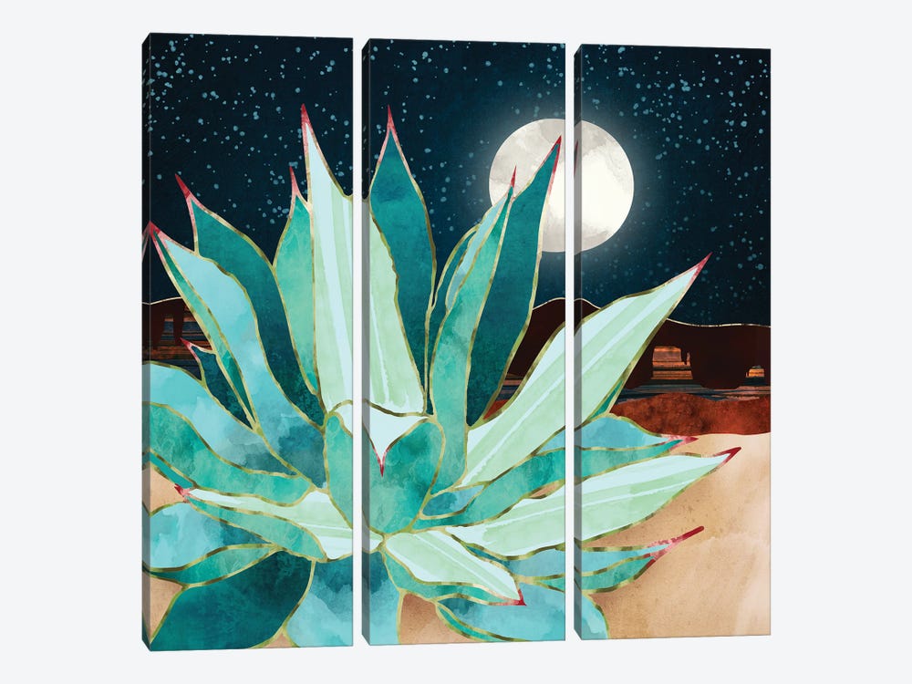 Desert Agave by SpaceFrog Designs 3-piece Canvas Art Print