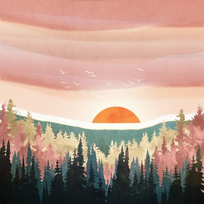 Dusk Calm by SpaceFrog Designs metal wall art