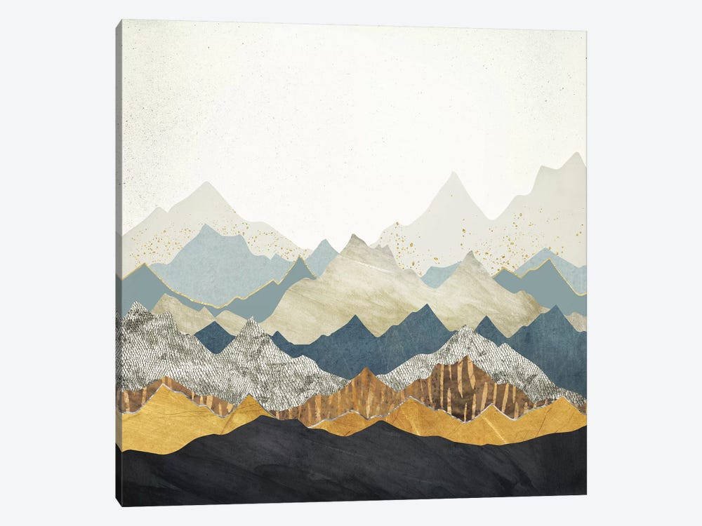 Distant Peaks 1-piece Canvas Print