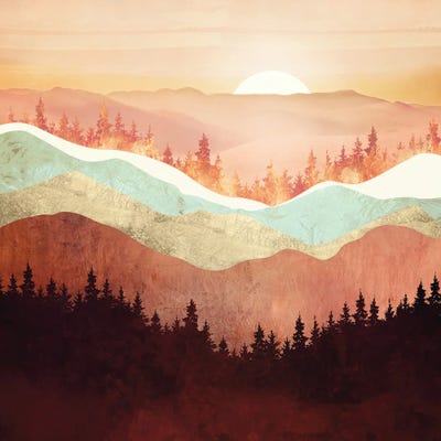 Amber Vista by SpaceFrog Designs framed wall art