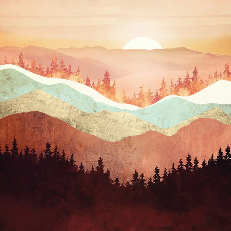 Amber Vista by SpaceFrog Designs wall art