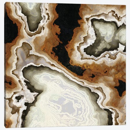 Ivory Agate Abstract Canvas Print #SFD361} by SpaceFrog Designs Canvas Wall Art