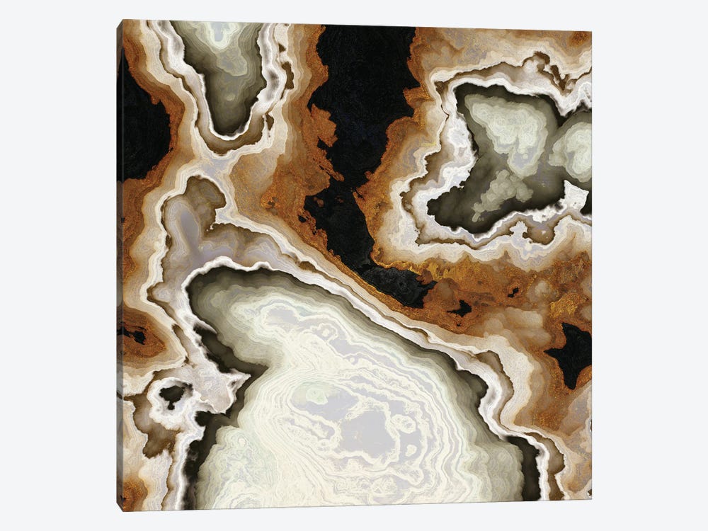 Ivory Agate Abstract by SpaceFrog Designs 1-piece Canvas Wall Art