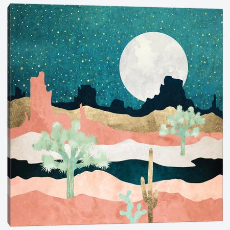 Desert Moon Vista Canvas Print #SFD365} by SpaceFrog Designs Canvas Print
