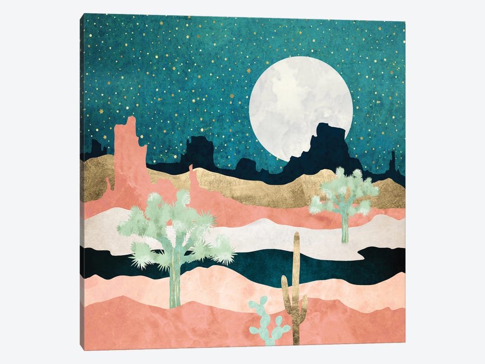 Desert Moon Vista by SpaceFrog Designs 1-piece Canvas Artwork