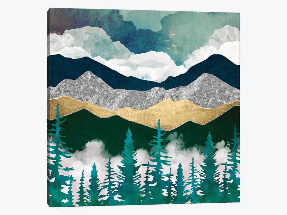 Misty Pines II by SpaceFrog Designs 1-piece Canvas Art Print