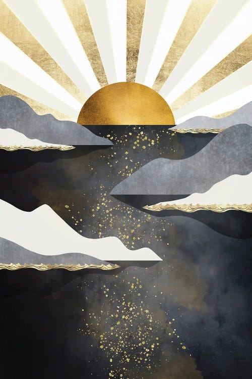 Metallic Dusk by SpaceFrog Designs wall art
