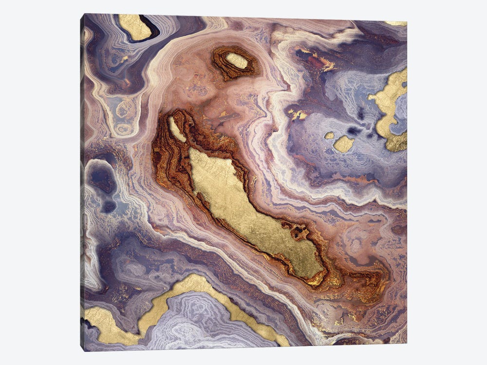 Mauve Agate by SpaceFrog Designs 1-piece Canvas Wall Art
