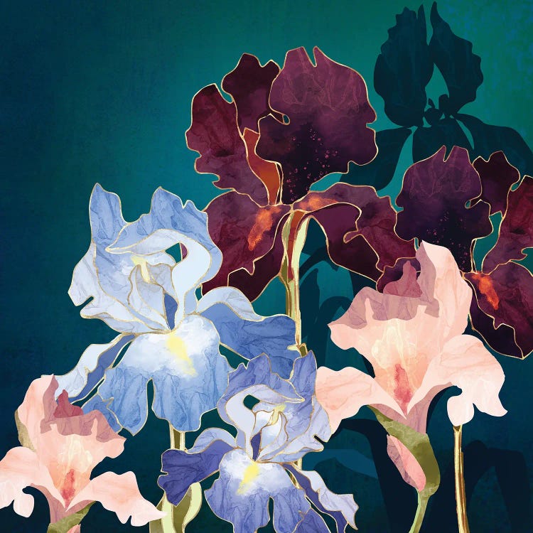 Iris Abstract by SpaceFrog Designs wall art