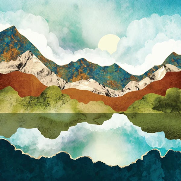 Refreshing Workspace: Spring Mountains by SpaceFrog Designs