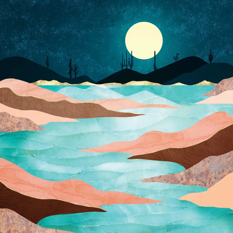 Desert Reservoir by SpaceFrog Designs wall art