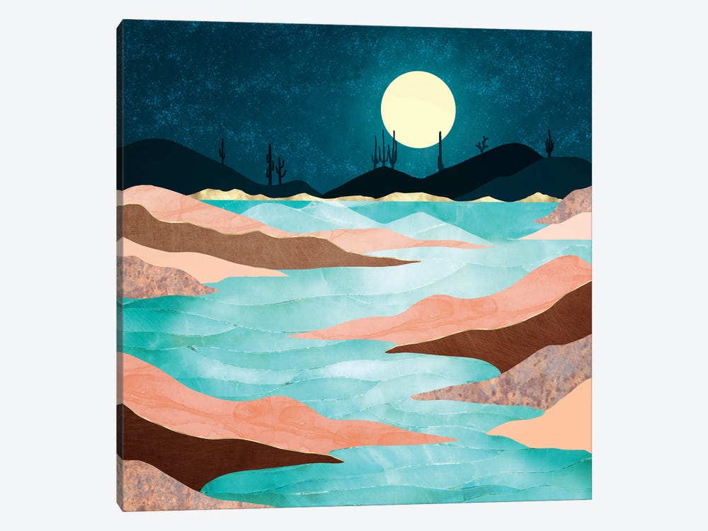 Desert Reservoir by SpaceFrog Designs 1-piece Canvas Wall Art