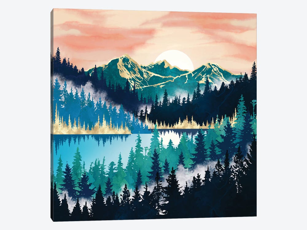 Lake Mist by SpaceFrog Designs 1-piece Canvas Art Print