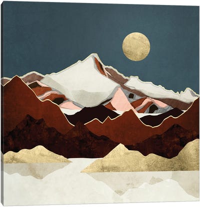 Rustic Mountains Canvas Art Print - SpaceFrog Designs