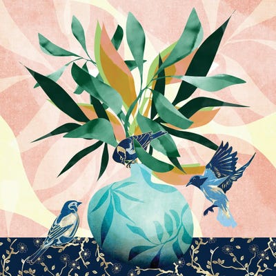 Vintage Vase Abstract by SpaceFrog Designs framed wall art