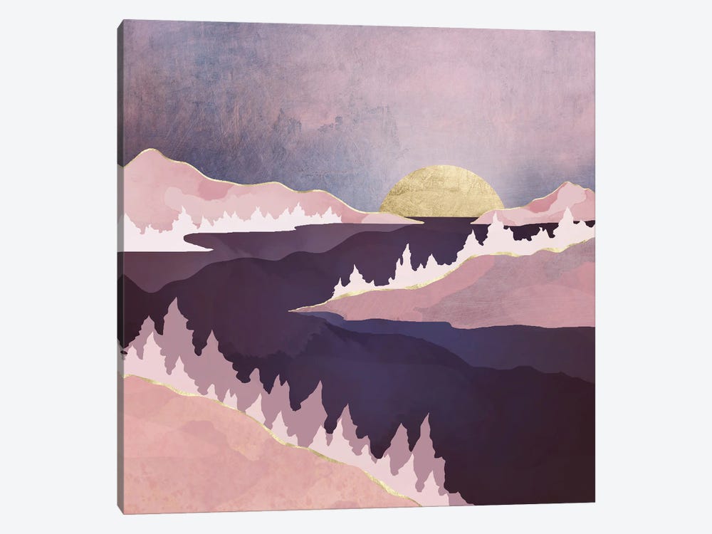 Mauve Lake by SpaceFrog Designs 1-piece Canvas Wall Art