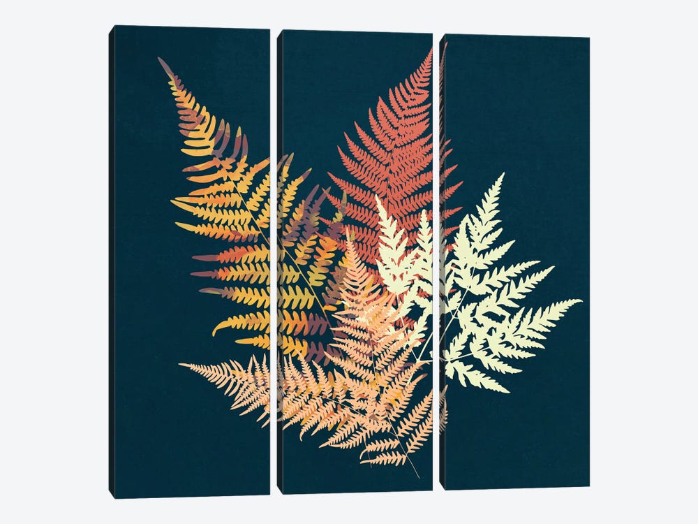 Autumn Fern by SpaceFrog Designs 3-piece Canvas Artwork