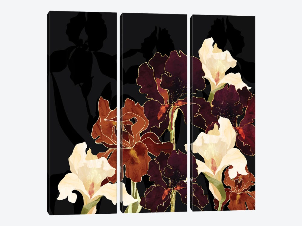 Autumn Iris by SpaceFrog Designs 3-piece Canvas Artwork