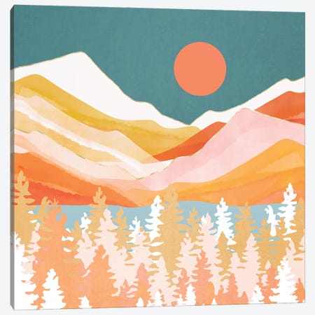 Citrus Mountains Canvas Print #SFD409} by SpaceFrog Designs Canvas Art Print