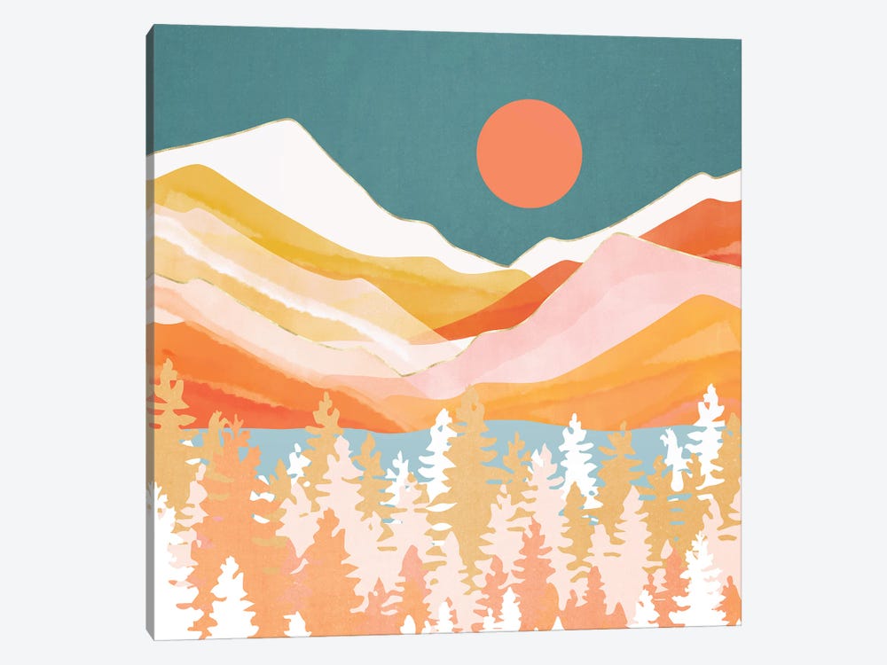 Citrus Mountains by SpaceFrog Designs 1-piece Canvas Print