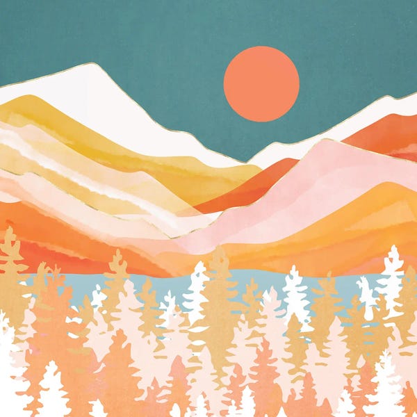 Refreshing Workspace: Citrus Mountains by SpaceFrog Designs