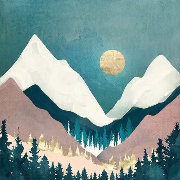 Pine Trees: Winter Vista by SpaceFrog Designs