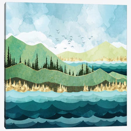 Autumn Shore Canvas Print #SFD411} by SpaceFrog Designs Canvas Artwork