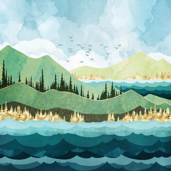 Mountain Sunrises & Sunsets: Autumn Shore by SpaceFrog Designs