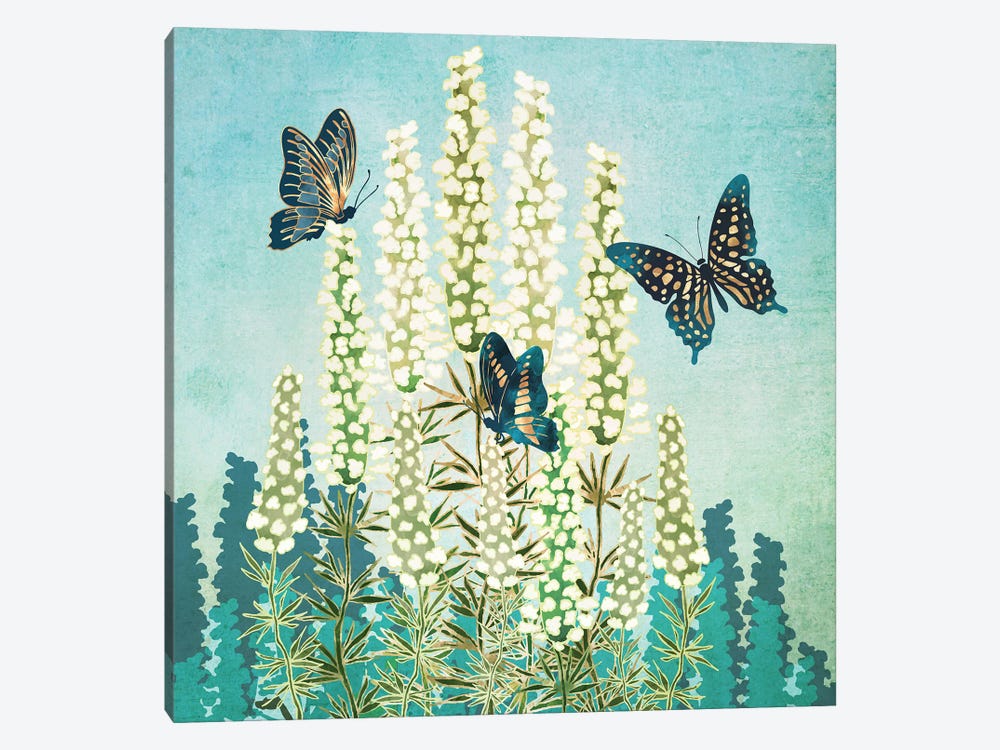 Butterfly Garden by SpaceFrog Designs 1-piece Canvas Art Print