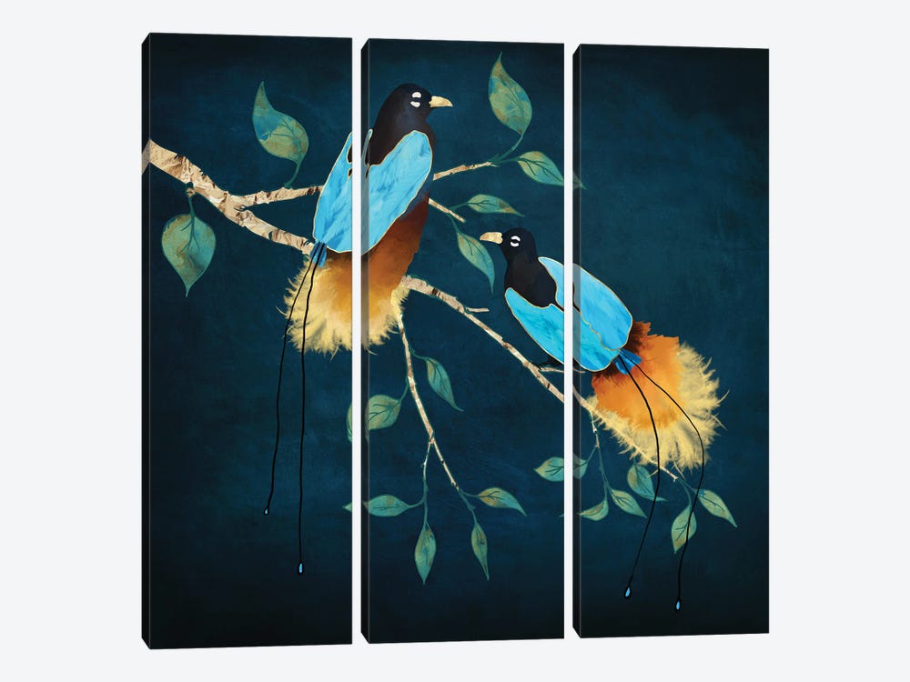 Bird Of Paradise I by SpaceFrog Designs 3-piece Art Print