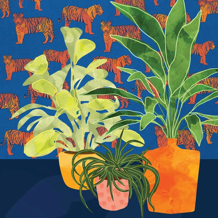 Plant Tiger Abstract