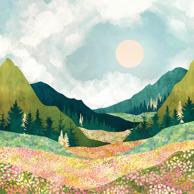 Spring Flower Vista by SpaceFrog Designs wall art