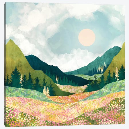 Spring Flower Vista Canvas Print #SFD429} by SpaceFrog Designs Canvas Print
