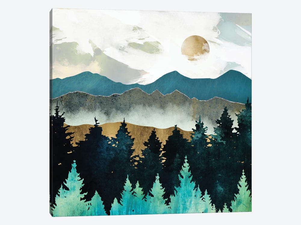 Forest Mist by SpaceFrog Designs 1-piece Canvas Art