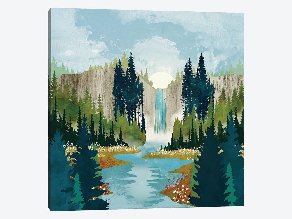 Waterfall Vista by SpaceFrog Designs 1-piece Canvas Artwork