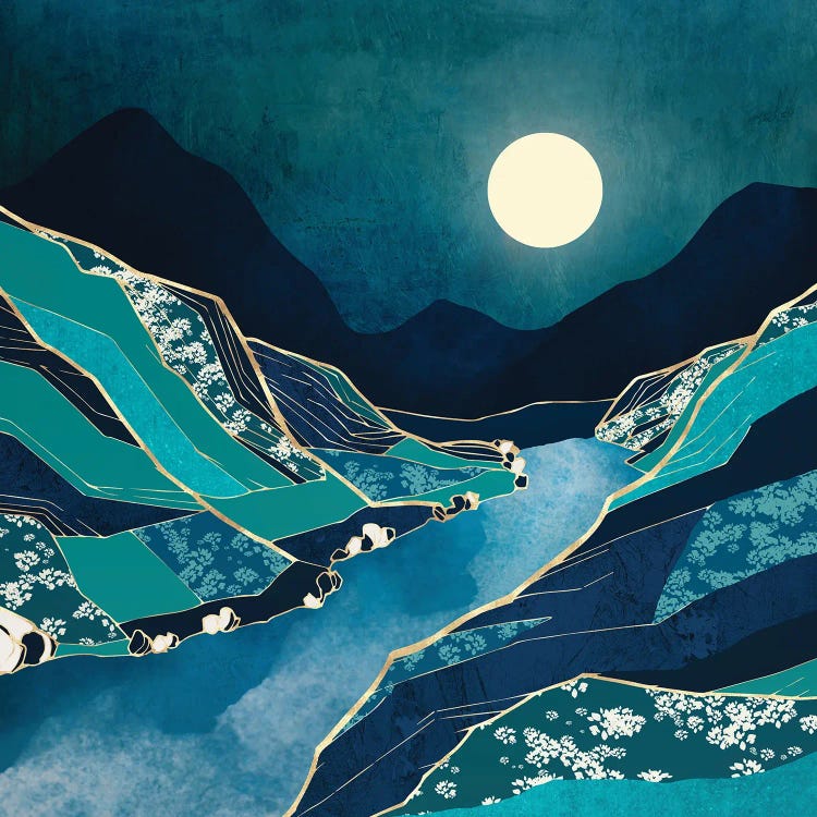 Spring River Night by SpaceFrog Designs wall art