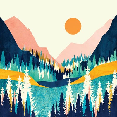 Summer Valley Vista by SpaceFrog Designs framed wall art